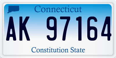 CT license plate AK97164