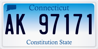 CT license plate AK97171