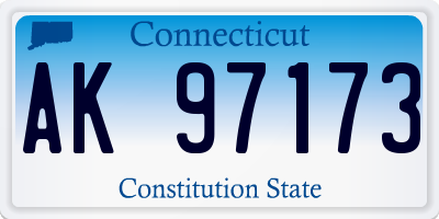 CT license plate AK97173