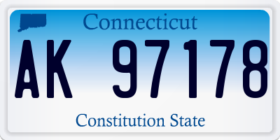CT license plate AK97178