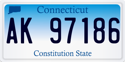 CT license plate AK97186
