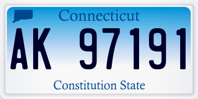 CT license plate AK97191