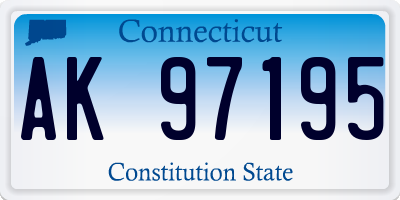 CT license plate AK97195