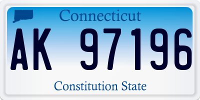 CT license plate AK97196