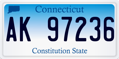 CT license plate AK97236