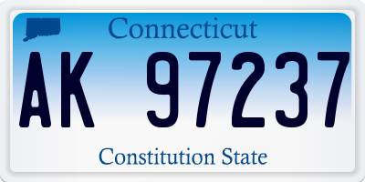 CT license plate AK97237