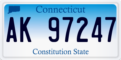 CT license plate AK97247