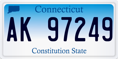 CT license plate AK97249