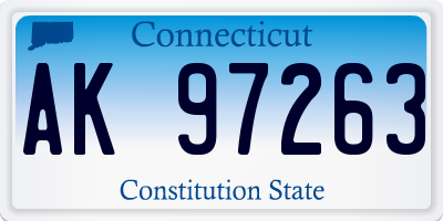 CT license plate AK97263