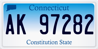 CT license plate AK97282