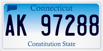 CT license plate AK97288