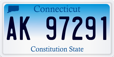 CT license plate AK97291