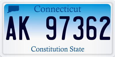 CT license plate AK97362