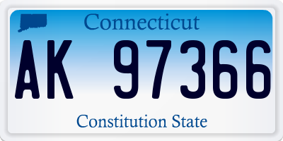 CT license plate AK97366