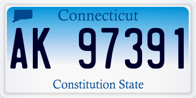 CT license plate AK97391
