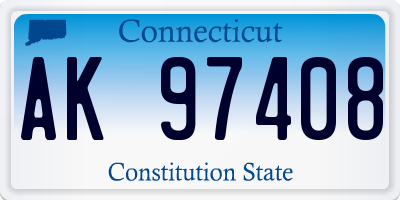 CT license plate AK97408