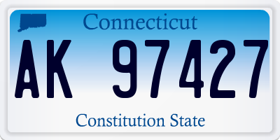 CT license plate AK97427