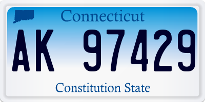CT license plate AK97429
