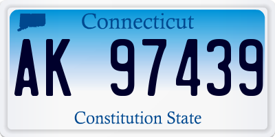 CT license plate AK97439