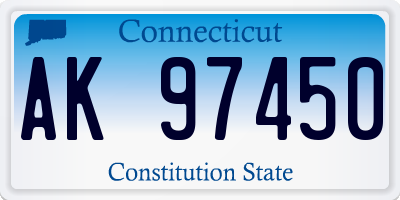 CT license plate AK97450