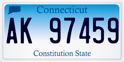 CT license plate AK97459