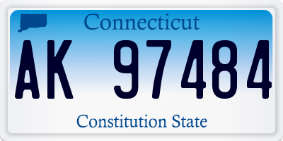 CT license plate AK97484