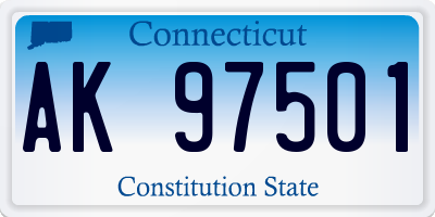 CT license plate AK97501
