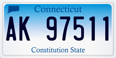 CT license plate AK97511