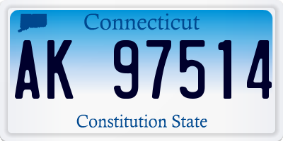 CT license plate AK97514