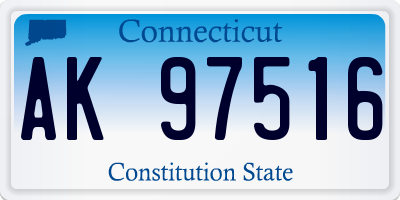 CT license plate AK97516