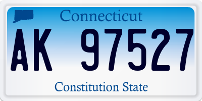 CT license plate AK97527