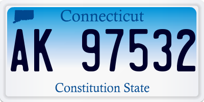 CT license plate AK97532