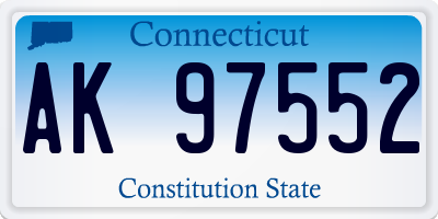 CT license plate AK97552