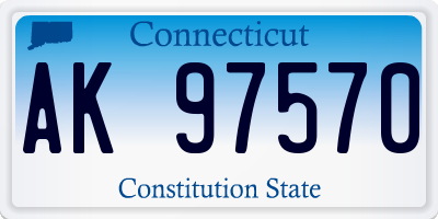 CT license plate AK97570