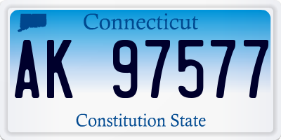 CT license plate AK97577