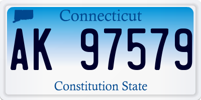 CT license plate AK97579