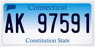CT license plate AK97591