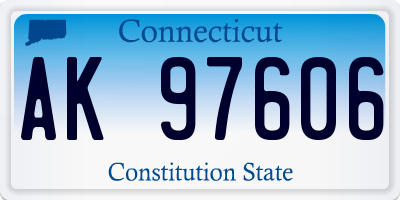 CT license plate AK97606