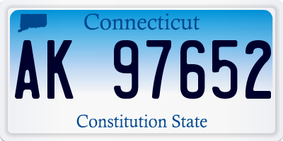 CT license plate AK97652