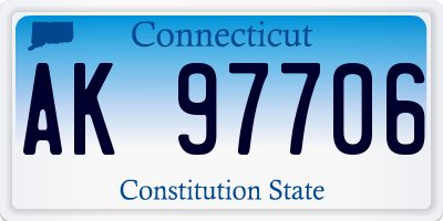 CT license plate AK97706