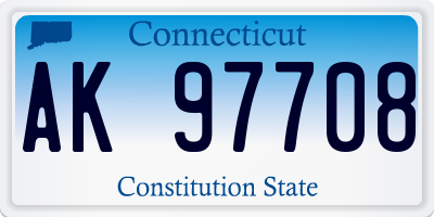 CT license plate AK97708