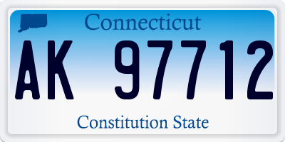 CT license plate AK97712
