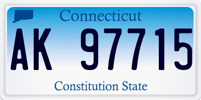 CT license plate AK97715