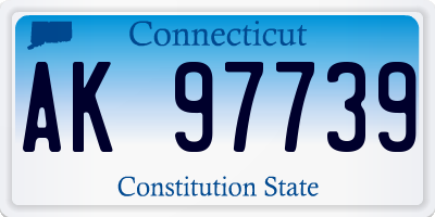 CT license plate AK97739