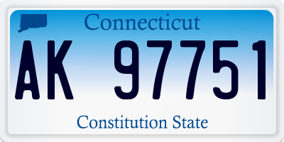CT license plate AK97751