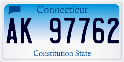 CT license plate AK97762