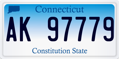 CT license plate AK97779