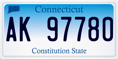 CT license plate AK97780