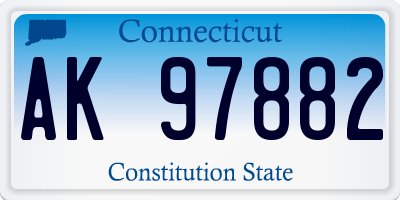 CT license plate AK97882