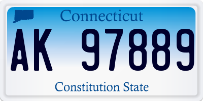 CT license plate AK97889